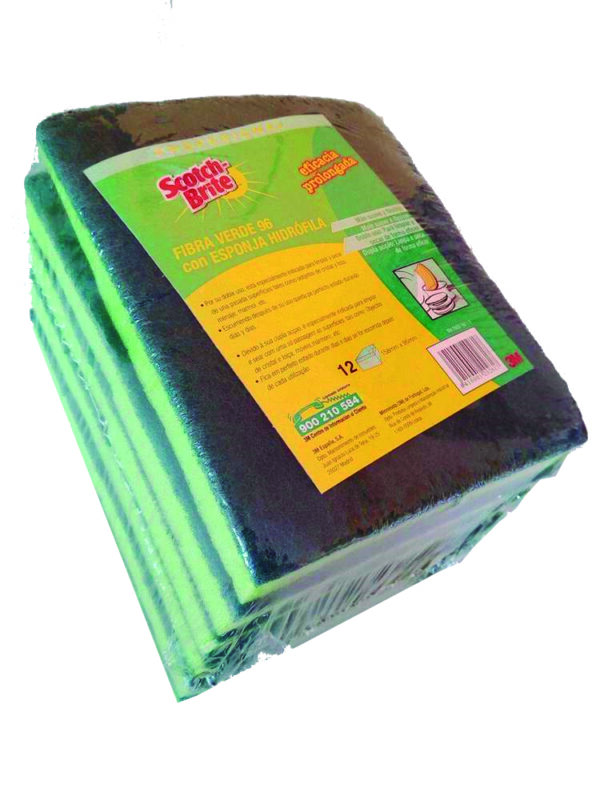 SCOTCH BRITE CON ESPONJA BACTERICIDA pack12ud(C/6)