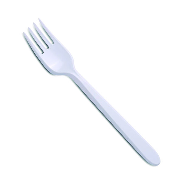 TENEDOR DE PLÁSTICO PACK 100uds (C/2000)