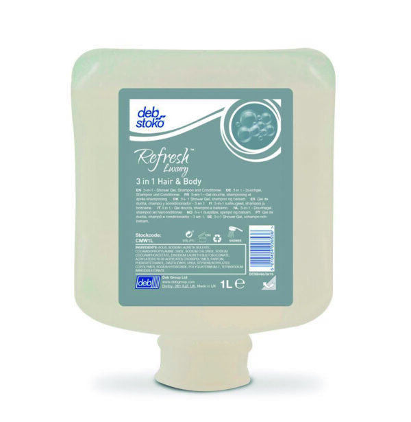 REFRESH LUXURY 3 IN 1 HAIR* BODY 4X2LTS    CMW2LT