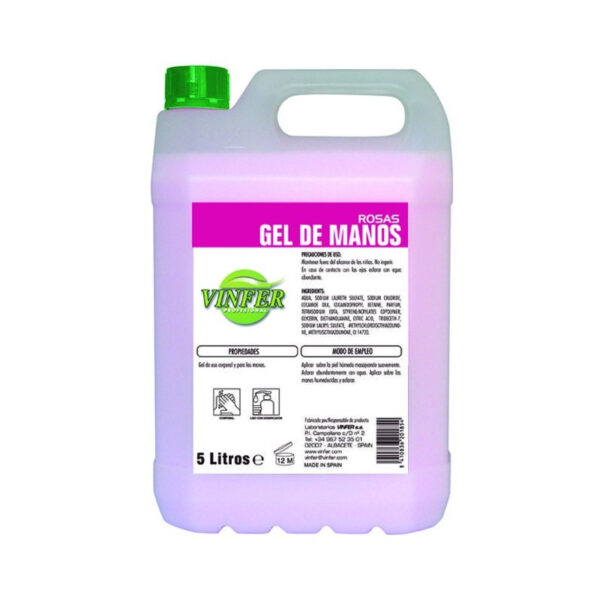 GEL Y CHAMPU DERMO ROSAS VINFER PROFESIONAL 5L
