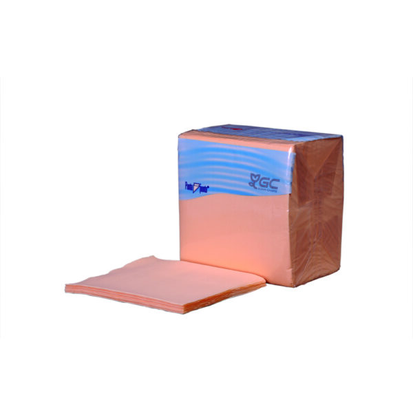 SERVILLETA 40x40 P&P IVOIRE/CARAMEL C/2000 T222156