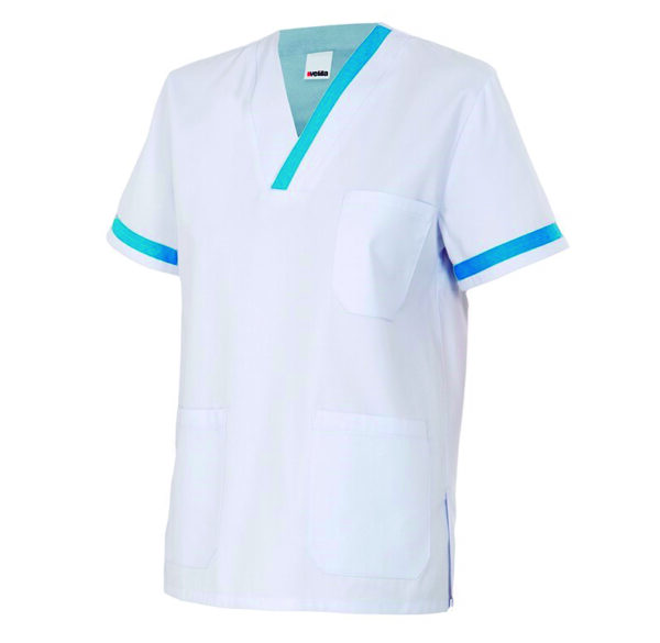 ++CAMISOLA PIJAMA PICO NEGRO/BLANCO P589 T-L/6